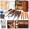 Wood Carving Kit Whittling Kit: Deluxe Wood Carving Tools Knife Set with Leather Case - Woodworking Hobby Kit for Beginners Adults Kids - DIY Art Craft Gift for Men Teens